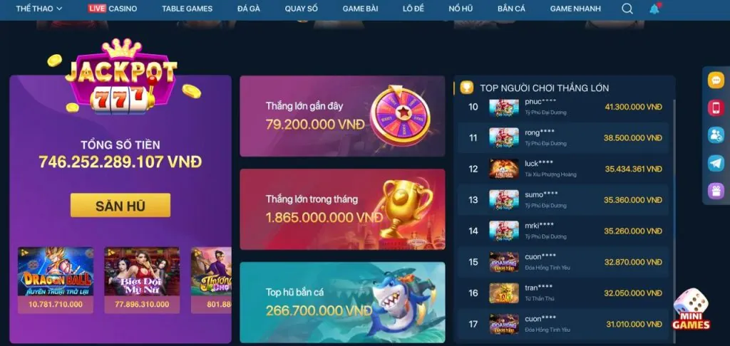 Trò chơi Nổ Hũ và Bắn Cá 58vin app